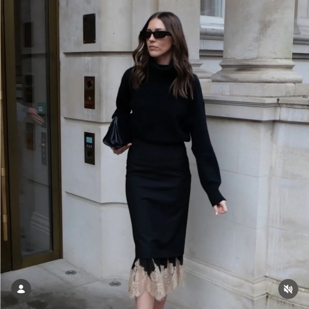 ZARA Combined Lace Skirt ZW Collection - Picture 8 of 15